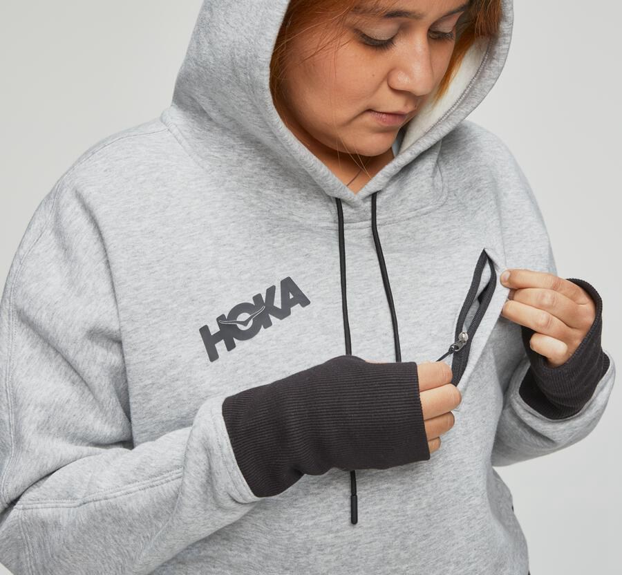 Hoka Womens Hoodie NZ - Hoka Performance Grey (REH187403)